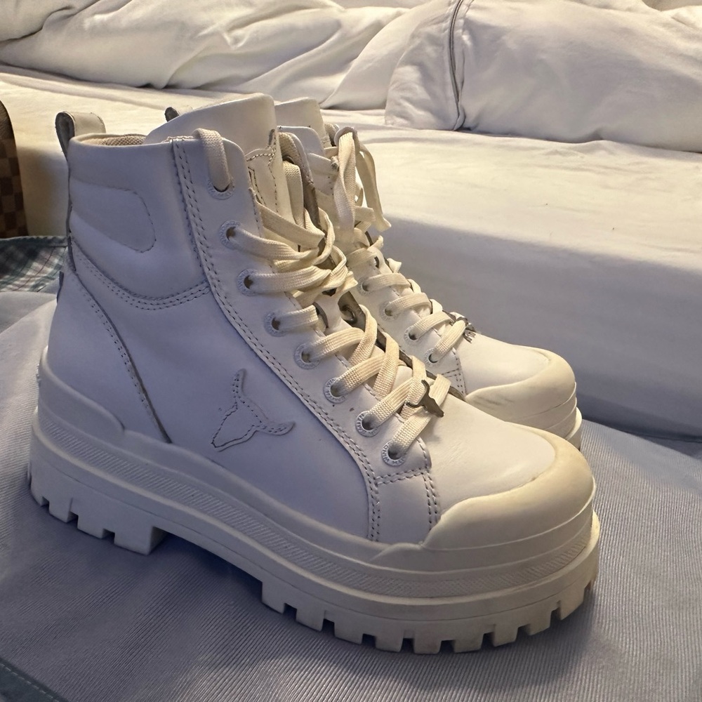 Windsor Smith leather platform boots